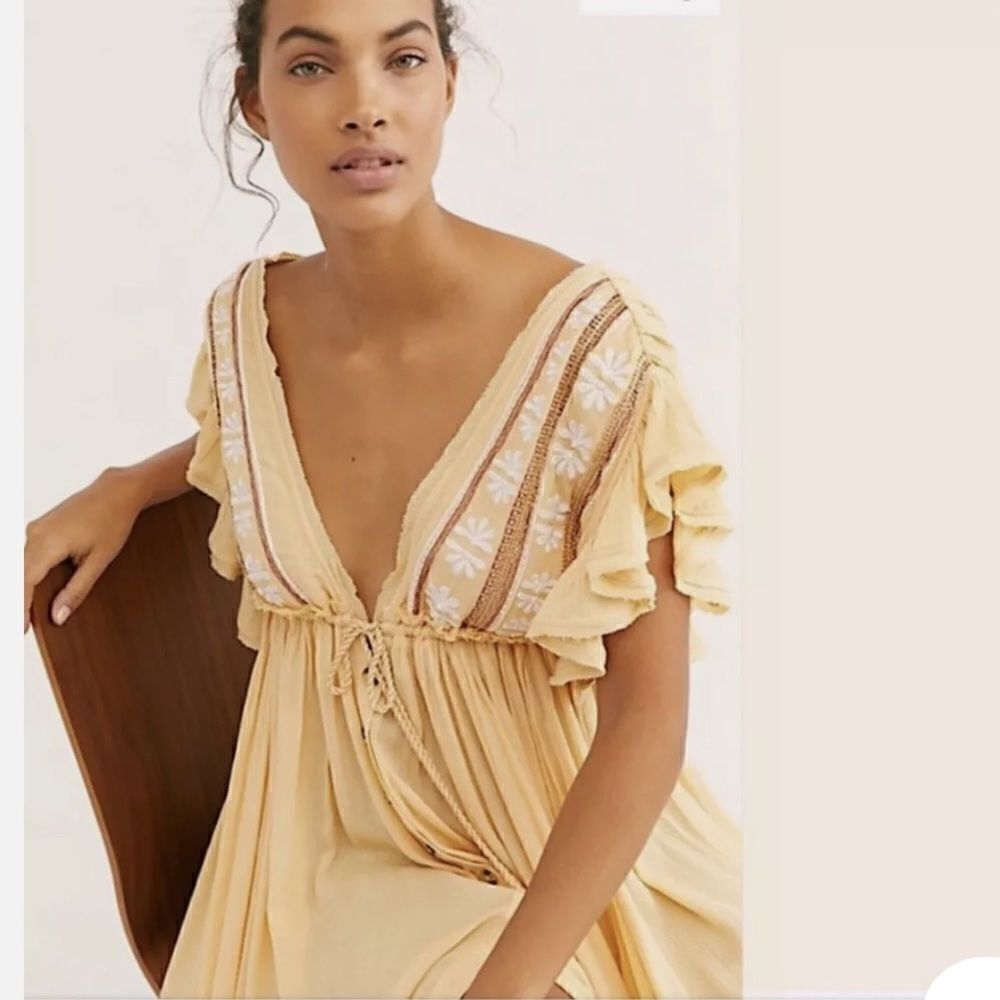 Free People Bali Will Wait For You Midi Dress